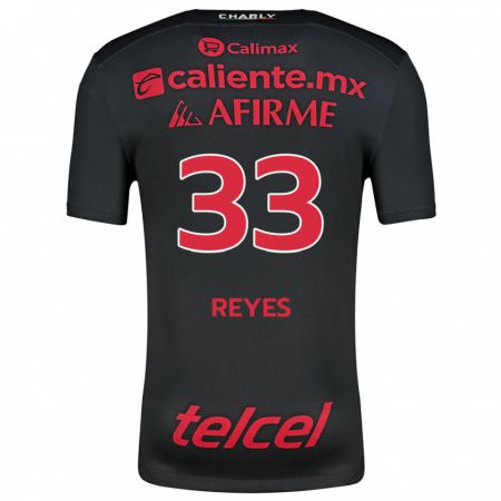 Kandiny Gyermek Jazmín Reyes #33 Fekete Piros Hazai Jersey 2024/25 Mez Póló Ing