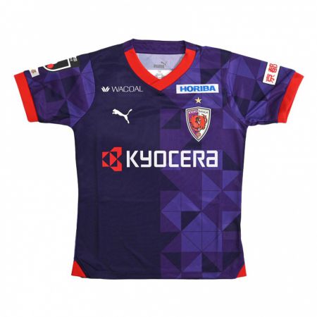 Kandiny Gyermek Kazunari Kita #20 Lila Fehér Hazai Jersey 2024/25 Mez Póló Ing