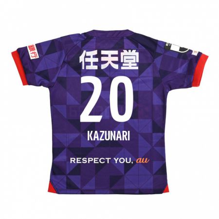 Kandiny Gyermek Kazunari Kita #20 Lila Fehér Hazai Jersey 2024/25 Mez Póló Ing