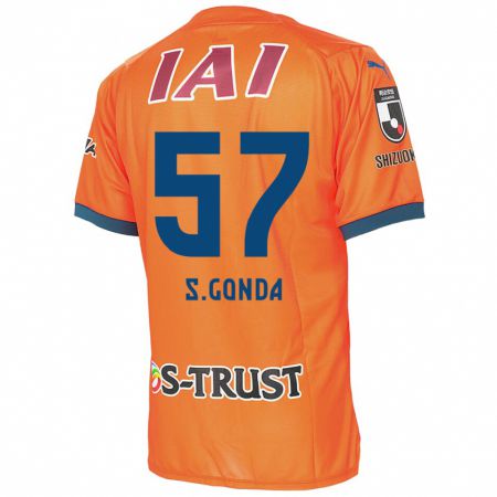 Kandiny Gyermek Shuichi Gonda #57 Orange Blue Hazai Jersey 2024/25 Mez Póló Ing