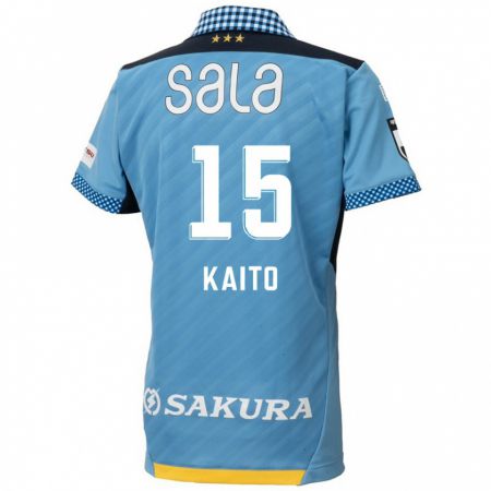 Kandiny Gyermek Kaito Suzuki #15 Kék Fekete Hazai Jersey 2024/25 Mez Póló Ing