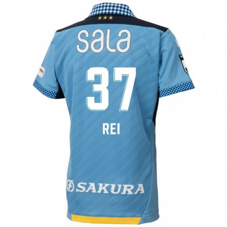 Kandiny Gyermek Rei Hirakawa #37 Kék Fekete Hazai Jersey 2024/25 Mez Póló Ing