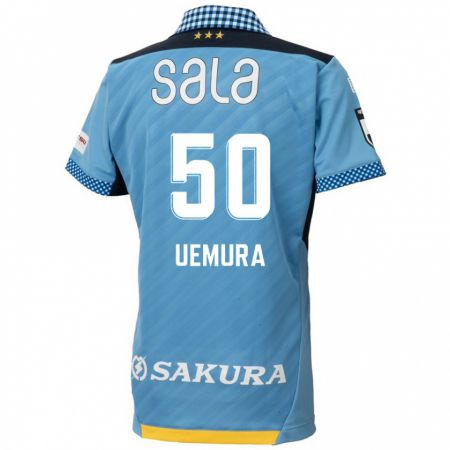 Kandiny Gyermek Hiroto Uemura #50 Kék Fekete Hazai Jersey 2024/25 Mez Póló Ing