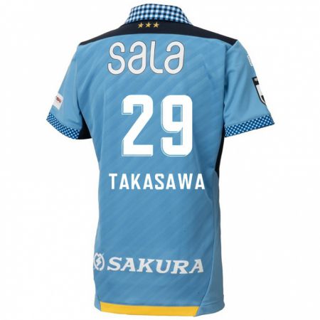 Kandiny Gyermek Kaito Takasawa #29 Kék Fekete Hazai Jersey 2024/25 Mez Póló Ing