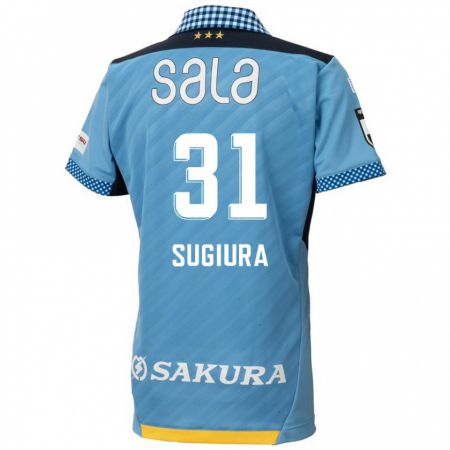 Kandiny Gyermek Rinnosuke Sugiura #31 Kék Fekete Hazai Jersey 2024/25 Mez Póló Ing