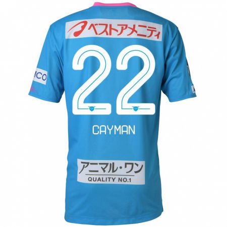 Kandiny Gyermek Cayman Togashi #22 Kék Rózsaszín Hazai Jersey 2024/25 Mez Póló Ing