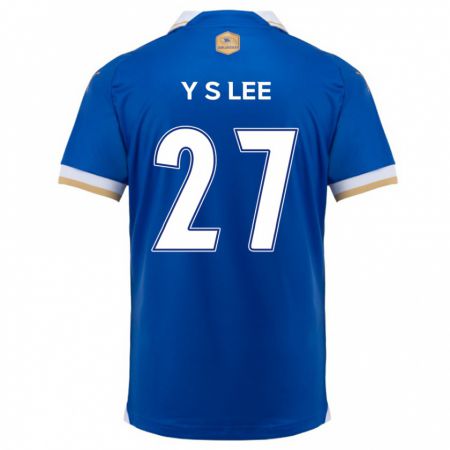 Kandiny Gyermek Shi-Yeong Lee #27 Kék Fehér Hazai Jersey 2024/25 Mez Póló Ing