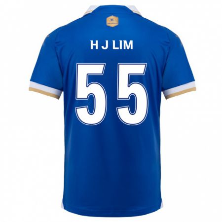 Kandiny Gyermek Ji-Hoon Lim #55 Kék Fehér Hazai Jersey 2024/25 Mez Póló Ing