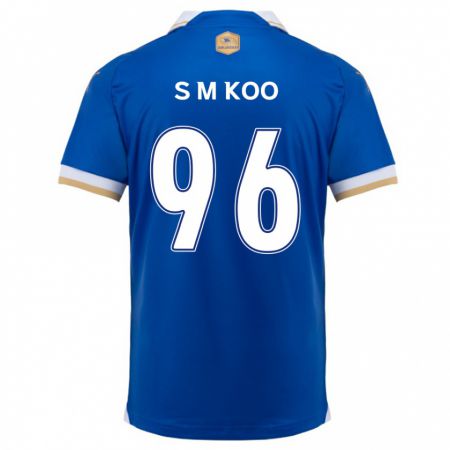 Kandiny Gyermek Min-Seo Koo #96 Kék Fehér Hazai Jersey 2024/25 Mez Póló Ing