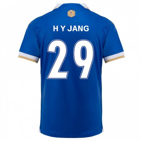 Kandiny Gyermek Yo-Han Jang #29 Kék Fehér Hazai Jersey 2024/25 Mez Póló Ing