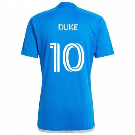 Kandiny Gyermek Bryce Duke #10 Kék Fehér Hazai Jersey 2024/25 Mez Póló Ing