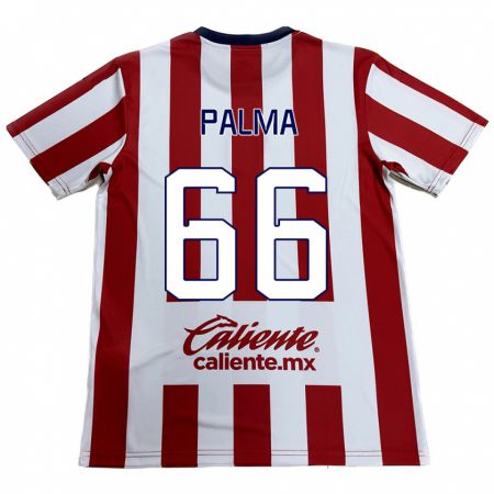 Kandiny Gyermek Arturo Palma #66 Piros Fehér Hazai Jersey 2024/25 Mez Póló Ing