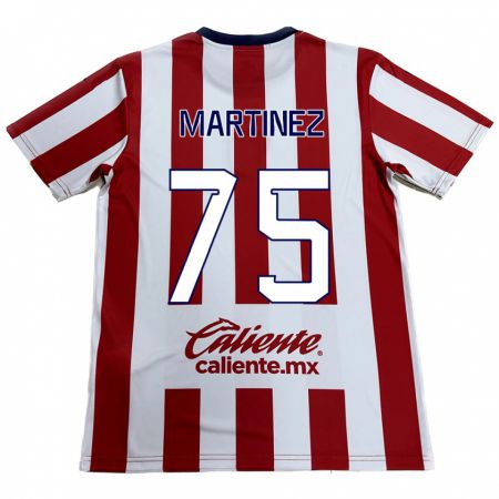 Kandiny Gyermek Isaac Martínez #75 Piros Fehér Hazai Jersey 2024/25 Mez Póló Ing