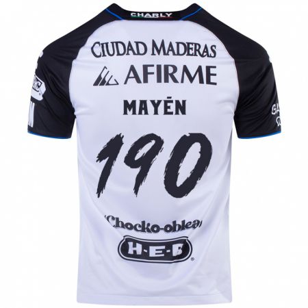 Kandiny Gyermek Eduardo Mayén #190 Fekete Kék Hazai Jersey 2024/25 Mez Póló Ing