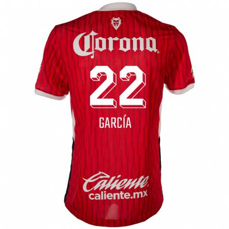 Kandiny Gyermek Luis García #22 Piros Fehér Hazai Jersey 2024/25 Mez Póló Ing