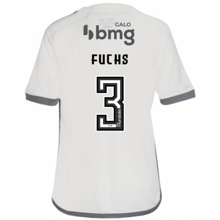 Kandiny Gyermek Bruno Fuchs #3 Törtfehér Idegenbeli Jersey 2024/25 Mez Póló Ing