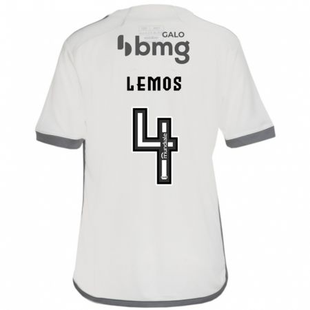 Kandiny Gyermek Mauricio Lemos #4 Törtfehér Idegenbeli Jersey 2024/25 Mez Póló Ing