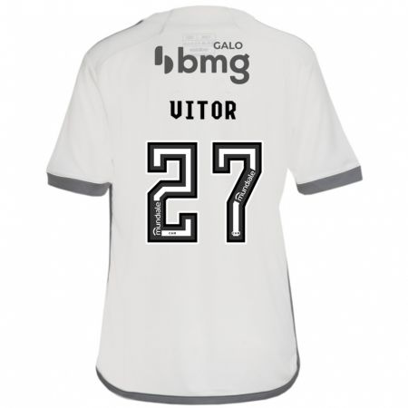 Kandiny Gyermek Paulo Vitor #27 Törtfehér Idegenbeli Jersey 2024/25 Mez Póló Ing