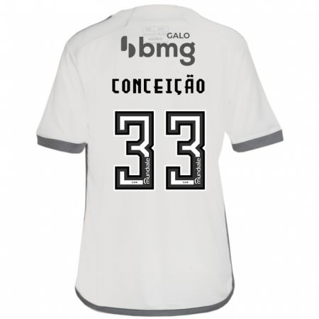 Kandiny Gyermek Robert Conceição #33 Törtfehér Idegenbeli Jersey 2024/25 Mez Póló Ing