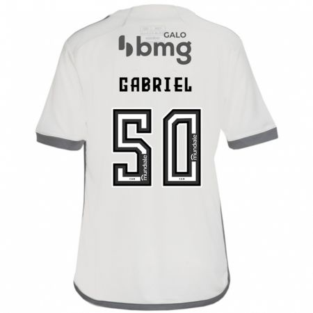 Kandiny Gyermek Vitor Gabriel #50 Törtfehér Idegenbeli Jersey 2024/25 Mez Póló Ing