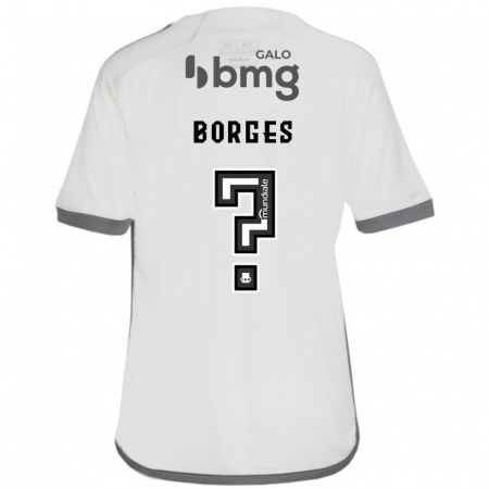 Kandiny Gyermek Léo Borges #0 Törtfehér Idegenbeli Jersey 2024/25 Mez Póló Ing