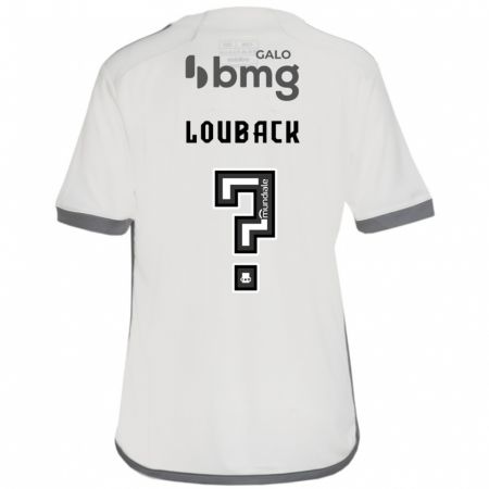 Kandiny Gyermek Lucas Louback #0 Törtfehér Idegenbeli Jersey 2024/25 Mez Póló Ing