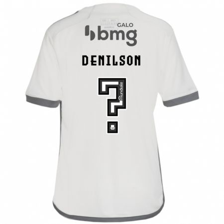 Kandiny Gyermek Denilson #0 Törtfehér Idegenbeli Jersey 2024/25 Mez Póló Ing