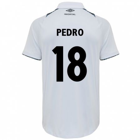 Kandiny Gyermek João Pedro #18 Fehér Kék Idegenbeli Jersey 2024/25 Mez Póló Ing