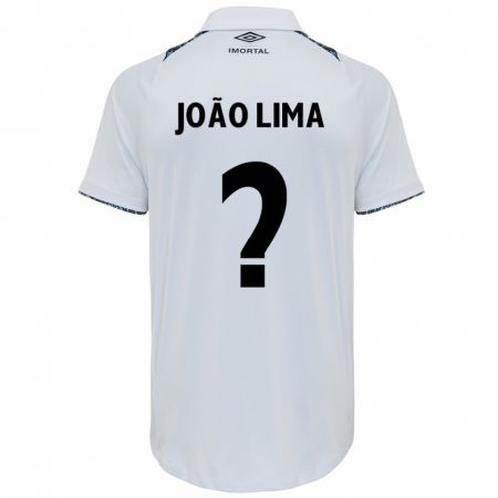 Kandiny Gyermek João Lima #0 Fehér Kék Idegenbeli Jersey 2024/25 Mez Póló Ing