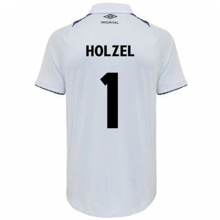 Kandiny Gyermek Vivi Holzel #1 Fehér Kék Idegenbeli Jersey 2024/25 Mez Póló Ing