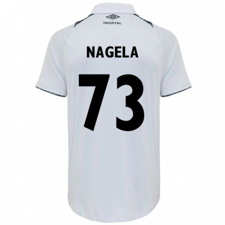 Kandiny Gyermek Nágela #73 Fehér Kék Idegenbeli Jersey 2024/25 Mez Póló Ing