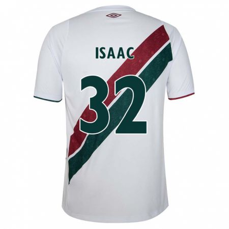 Kandiny Gyermek Isaac #32 Fehér Zöld Barna Idegenbeli Jersey 2024/25 Mez Póló Ing