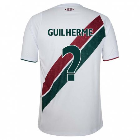 Kandiny Gyermek Luiz Guilherme #0 Fehér Zöld Barna Idegenbeli Jersey 2024/25 Mez Póló Ing