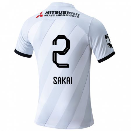 Kandiny Gyermek Hiroki Sakai #2 Fehér Szürke Idegenbeli Jersey 2024/25 Mez Póló Ing