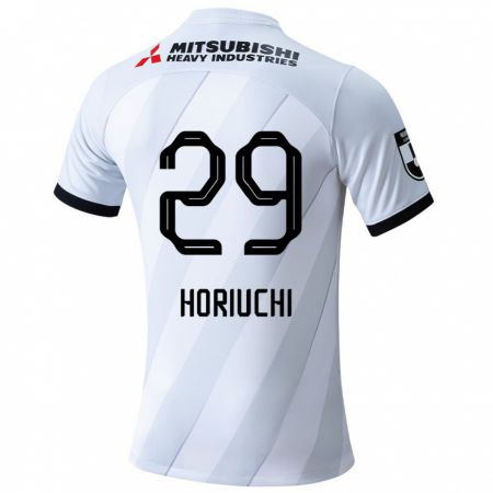 Kandiny Gyermek Yota Horiuchi #29 Fehér Szürke Idegenbeli Jersey 2024/25 Mez Póló Ing