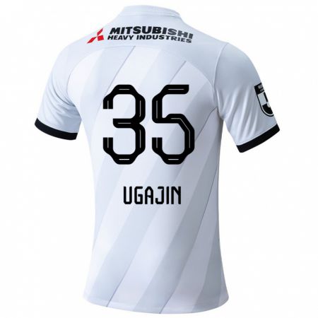 Kandiny Gyermek Tomoya Ugajin #35 Fehér Szürke Idegenbeli Jersey 2024/25 Mez Póló Ing