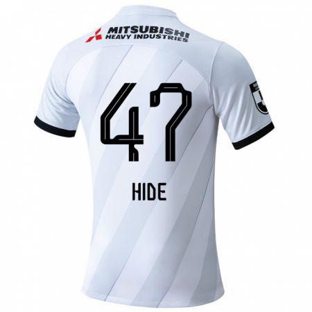 Kandiny Gyermek Hidetoshi Takeda #47 Fehér Szürke Idegenbeli Jersey 2024/25 Mez Póló Ing