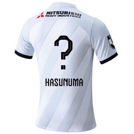 Kandiny Gyermek Shunsuke Hasunuma #0 Fehér Szürke Idegenbeli Jersey 2024/25 Mez Póló Ing