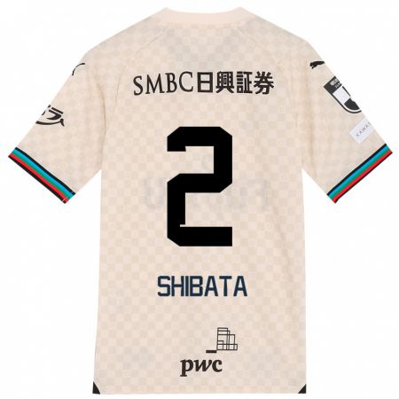 Kandiny Gyermek Shotaro Shibata #2 Fehér Szürke Idegenbeli Jersey 2024/25 Mez Póló Ing