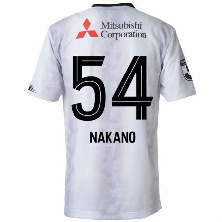 Kandiny Gyermek Yui Nakano #54 Fehér Fekete Idegenbeli Jersey 2024/25 Mez Póló Ing