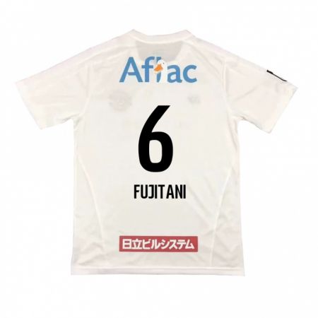 Kandiny Gyermek Atsuto Fujitani #6 Fehér Fekete Idegenbeli Jersey 2024/25 Mez Póló Ing