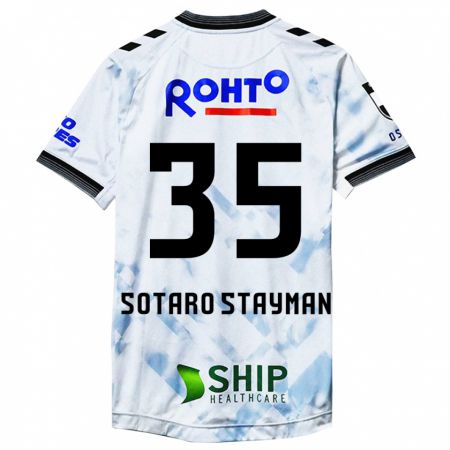 Kandiny Gyermek Joshua Sotaro Stayman #35 Fehér Fekete Idegenbeli Jersey 2024/25 Mez Póló Ing