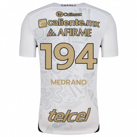 Kandiny Gyermek Luis Medrano #194 Fehér Fekete Idegenbeli Jersey 2024/25 Mez Póló Ing