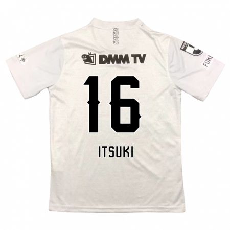 Kandiny Gyermek Itsuki Oda #16 Szürke Fekete Idegenbeli Jersey 2024/25 Mez Póló Ing