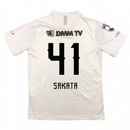 Kandiny Gyermek Daiki Sakata #41 Szürke Fekete Idegenbeli Jersey 2024/25 Mez Póló Ing