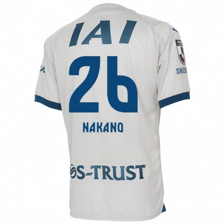 Kandiny Gyermek Takeru Nakano #26 Fehér Kék Idegenbeli Jersey 2024/25 Mez Póló Ing