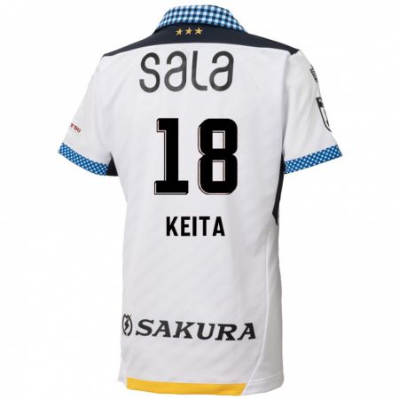 Kandiny Gyermek Keita Takahata #18 Fehér Fekete Idegenbeli Jersey 2024/25 Mez Póló Ing