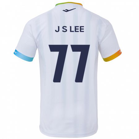 Kandiny Gyermek Seung-Joon Lee #77 Fehér Kék Idegenbeli Jersey 2024/25 Mez Póló Ing