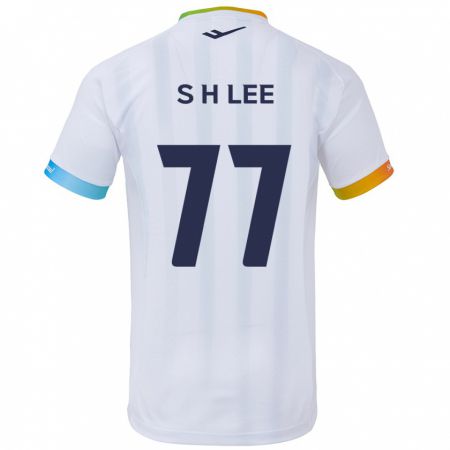 Kandiny Gyermek Hyeon-Seung Lee #77 Fehér Kék Idegenbeli Jersey 2024/25 Mez Póló Ing