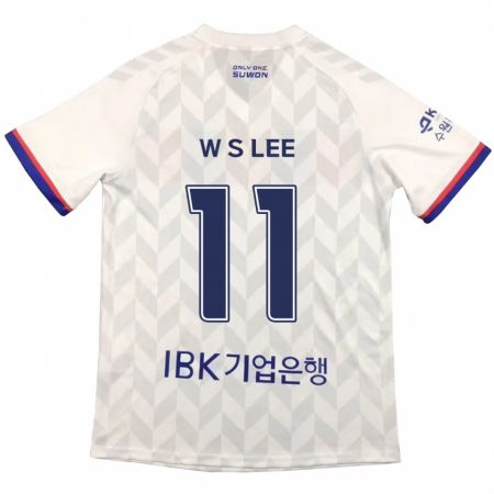 Kandiny Gyermek Seung-Woo Lee #11 Fehér Kék Idegenbeli Jersey 2024/25 Mez Póló Ing